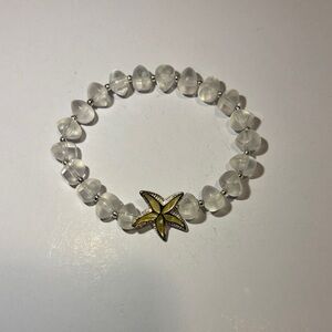 Starfish Charm Beaded Bracelet